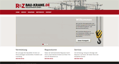 Desktop Screenshot of bau-krane.de