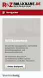 Mobile Screenshot of bau-krane.de