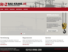 Tablet Screenshot of bau-krane.de